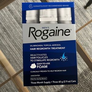 ROGAINE 5% Minoxidil Topical Hair Regrowth Treatment - 3 month Supply EXP 8/2024